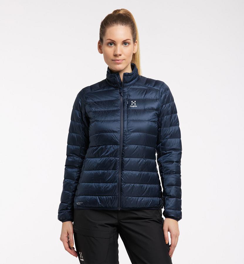 Haglöfs Womens Roc Down Jacket Dark Blue New Zealand 45109ZQJC